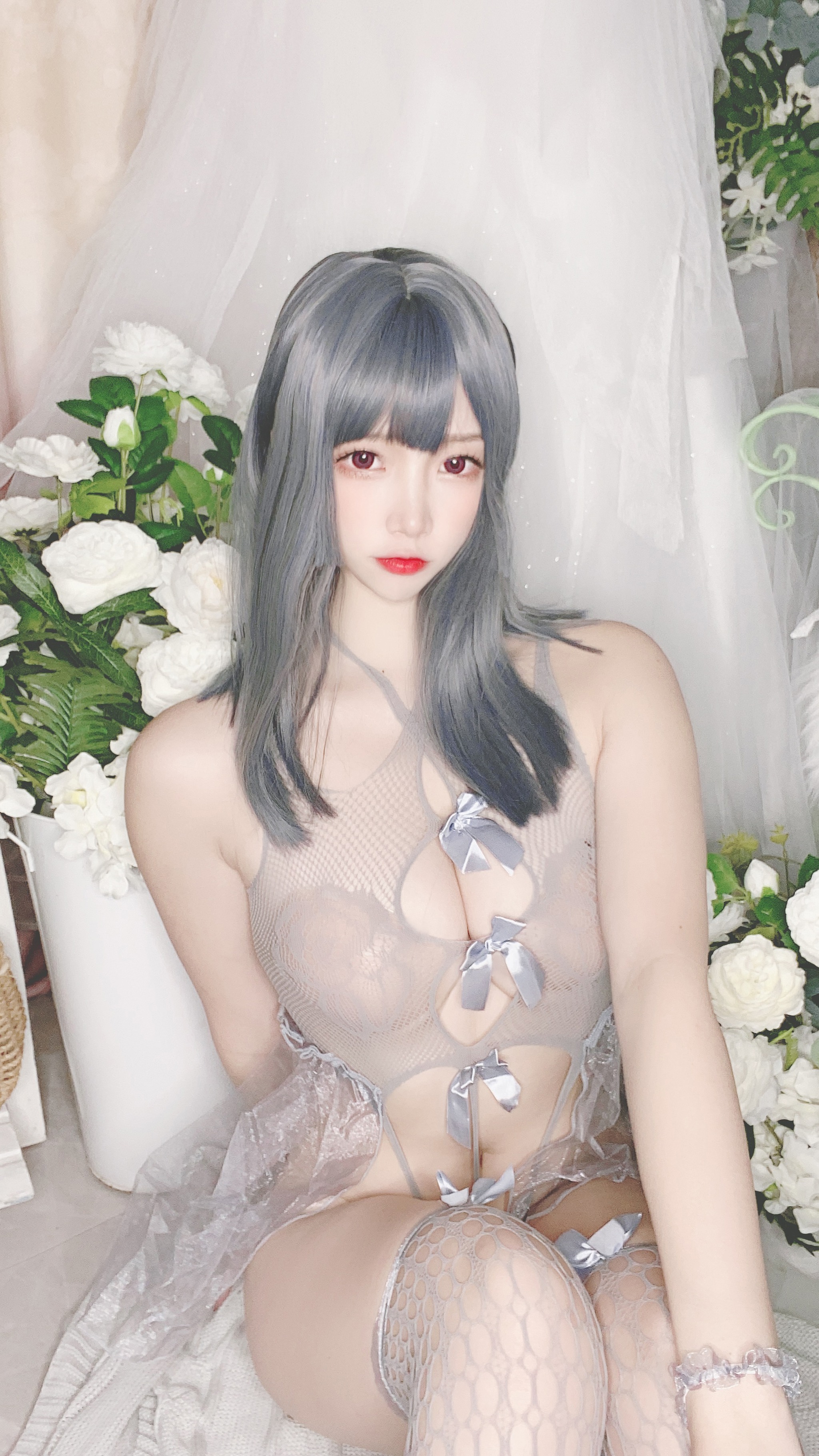 二佐Nisa - NO.087 二佐 私房自拍蓝色网状比基尼 [38P]-XikXak